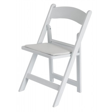 Cadeira dobrável de plástico estilo americano com almofada acolchoada